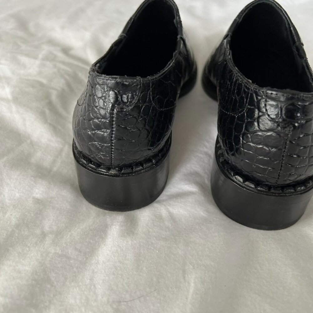 Vince Leather Croc Loafers 7.5 - Picture 5 of 8